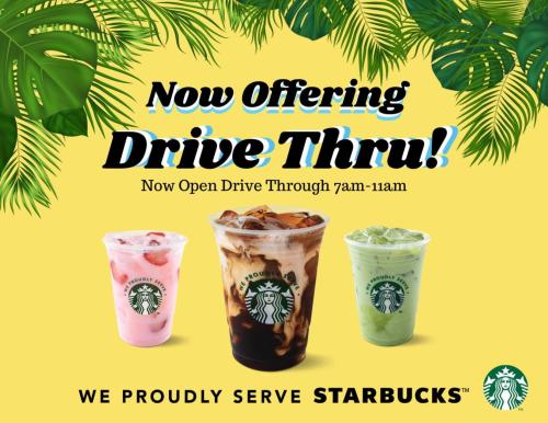 Starbucks's Drive Thru Ad Post Card